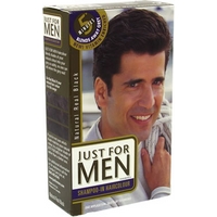 just for men shampoo in hair colour natural real black