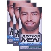 Just For Men Moustache Beard And Sideburns Dark Brown-Black Triple Pack