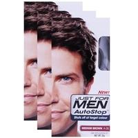 Just For Men AutoStop Medium Brown Triple Pack