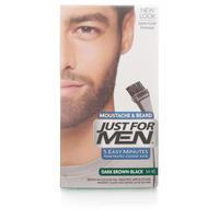 just for men moustache beard brush in colour dark brownblack