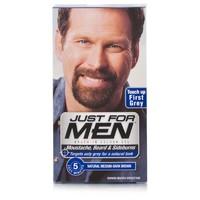 just for men brush in facial hair colour medium dark brown