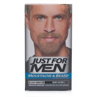 just for men moustache beard brush in colour sandy blond
