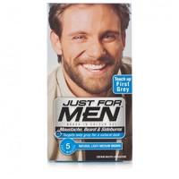 just for men moustache beard brush in colour light medium brown