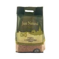 just natural organic golden linseed 250g 1 x 250g