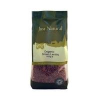 Just Natural Organic Brown Lentils 500g (1 x 500g)