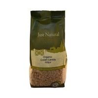 just natural organic green lentils 500g 1 x 500g