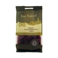 Just Natural Organic Cranberries 125g (1 x 125g)