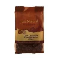just natural dark chocolate raisins 250g 1 x 250g