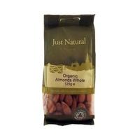 just natural organic almonds whole 125g 1 x 125g