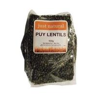 Just Natural Organic Puy Lentils 500g (1 x 500g)