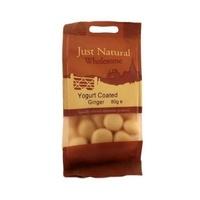 Just Natural Yoghurt Coated Ginger 80g (1 x 80g)