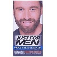 just for men m35 moustache beard and sideburns medium brown