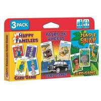 Jungle Snap Pairs on Wheels and Happy Families 3 Pack