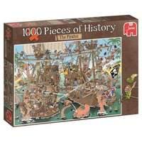 jumbo pieces of history the pirates jigsaw puzzle 1000 piece multi col ...