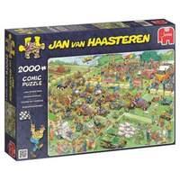 Jumbo Jan Van Haasteren Lawn Mower Race Jigsaw Puzzle (2000-Piece)