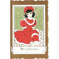 jun nakahara girl in red christmas card