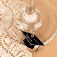 junko style graduation wine glass charm