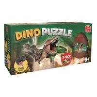 Jumbo Dino 3D Puzzle Egg (Pack of 3 Multi-Colour)