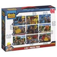 Jumbo Bob The Builder 9 in 1 Jigsaw Puzzles Bumper Pack