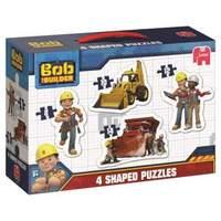 Jumbo Bob The Builder 4 in 1 Shaped Jigsaw Puzzles in A Box
