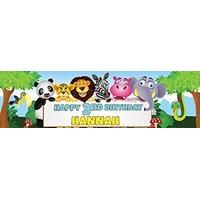 Jungle Personalised Party Banner