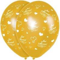 Just Married Latex Balloons - Glamorous Gold (bag Of 25)