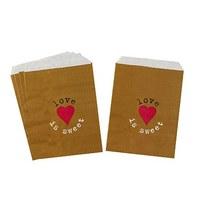 Just My Type Kraft Candy Bar Sweetie Bags - 25 Pack