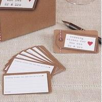 Just My Type Kraft Wedding Wishing Well Stationery Cards - 25 Pack