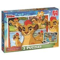 jumbo disney the lion guard 2 in 1 jigsaw puzzles 2 x 24 piece multi c ...