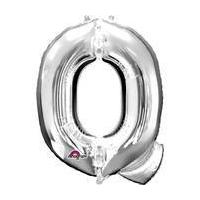 Jumbo Silver Letter Q Helium Foil Balloon