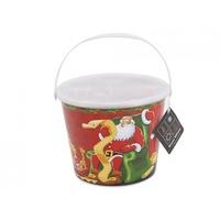 Jumbo Santa By Fireplace Storage Bucket