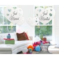 Just Married Hanging Heart Decoration