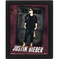 justin bieber speakers framed 3d lenticular poster 26 x 21cm