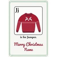 Jumper | Alphabet Card | AZ1010