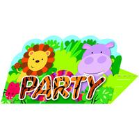 Jungle Friends Stand Up Party Invitations