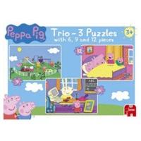 jumbo peppa pig trio 3 puzzles