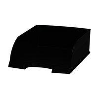 Jumbo Deep Sided Letter Tray (Black) with 2 Label Positions