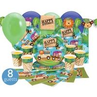 jungle safari ultimate 8 party kit