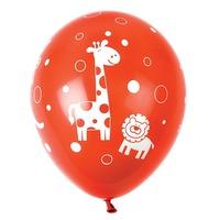 jungle animal party balloons pack of 6