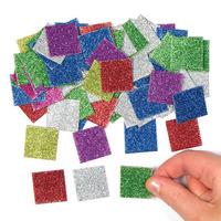 Jumbo Glitter Mosaic Squares (Pack of 2000)