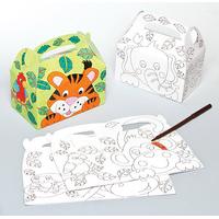 Jungle Animal Colour-in Gift Boxes (Pack of 6)