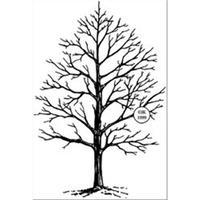 Judikins Rubber Stamp-Winter Tree 244752