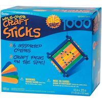 Jumbo Craft Sticks-Colored 4.5 1, 000/Pkg 344683