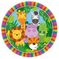 Jungle Friends Paper Party Plates