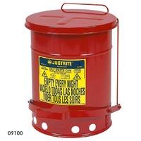 Justrite Oily Waste Cans 20ltr for solvent / flammable wipes