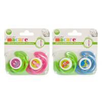 Junior Macare Orthodontic Silicone Soothers 0m+