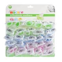 Junior Macare Multi-card Orthodontic Soothers assorted