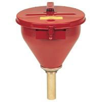 Justrite Flame Arrester Self-Closing Steel Drum Safety Funnel