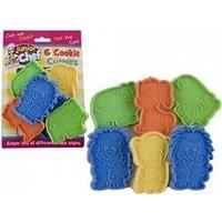 Junior Chef 6 Animal Cookie Cutters Kids Childrens Biscuit Pasrty Shapes
