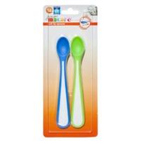 Junior Macare Soft Tip Spoons x 2 Pink And Green